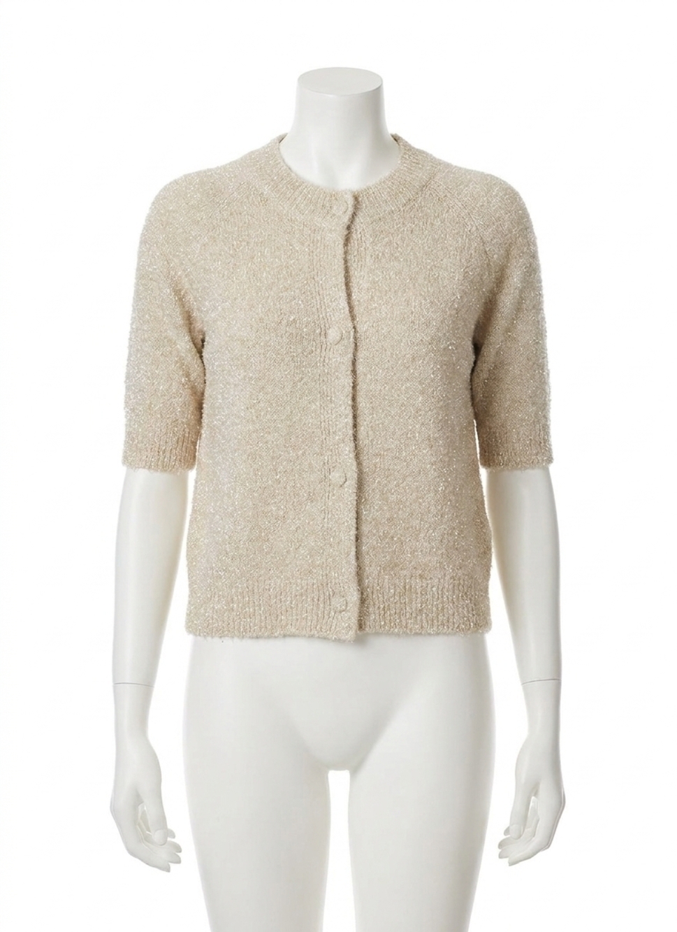 NEW LYSSE kennedy short sleeve cardigan in silky cream
